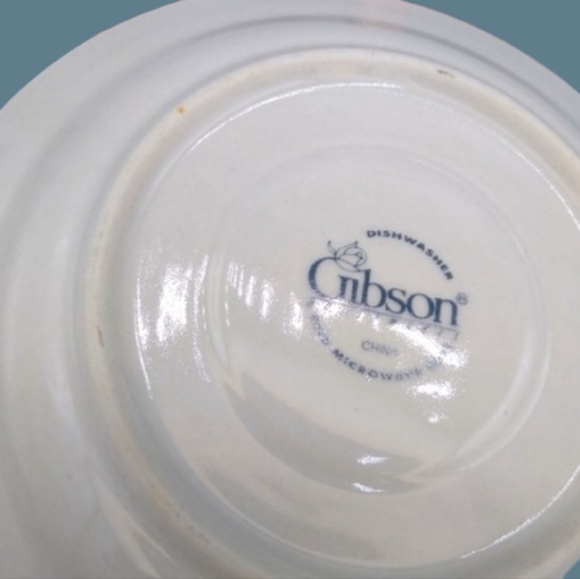 Gibson Housewares 4 Roseland Saucers 6.5" Retired - Picture 6 of 12